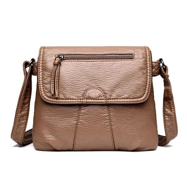 Designer Women Messenger Bags Crossbody Soft PU Leather Shoulder Bags