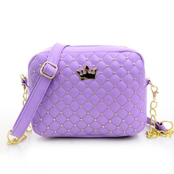 Mara's Dream Small Women Bag Fashion Handbag With Crown Mini Rivet Shoulder Bag