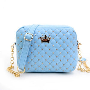 Mara's Dream Small Women Bag Fashion Handbag With Crown Mini Rivet Shoulder Bag